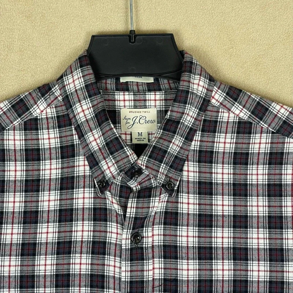 J.Crew Brushed Twill Button‎ Up Long Sleeve Shirt Mens M Slim Fit Multicolor